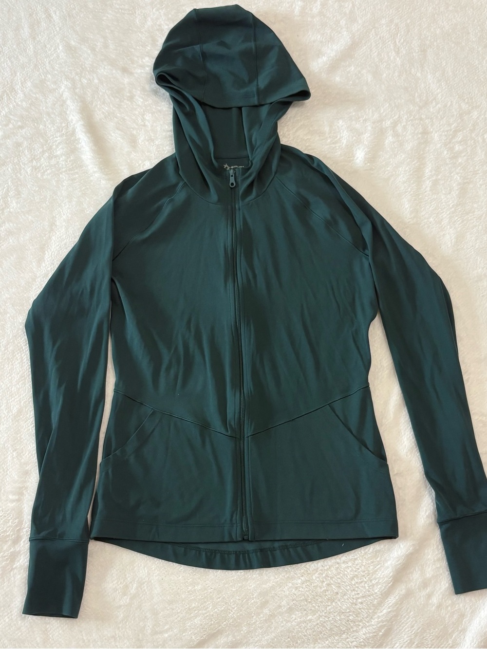 Offline Women’s Forest Green Hooded Zip Jacket